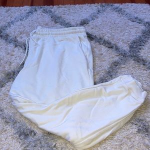 White Comfy sweat pants size L